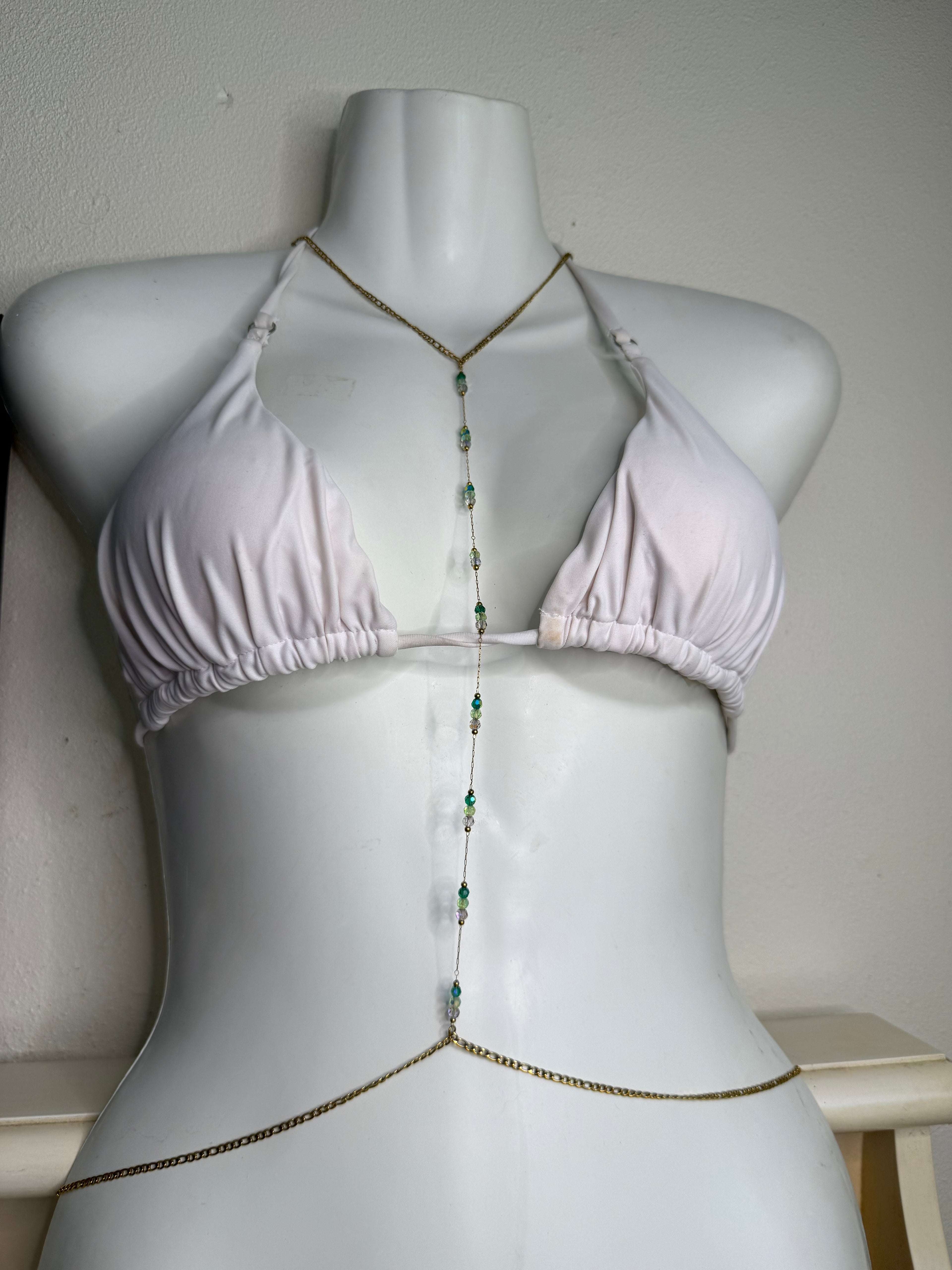 Jade body chain