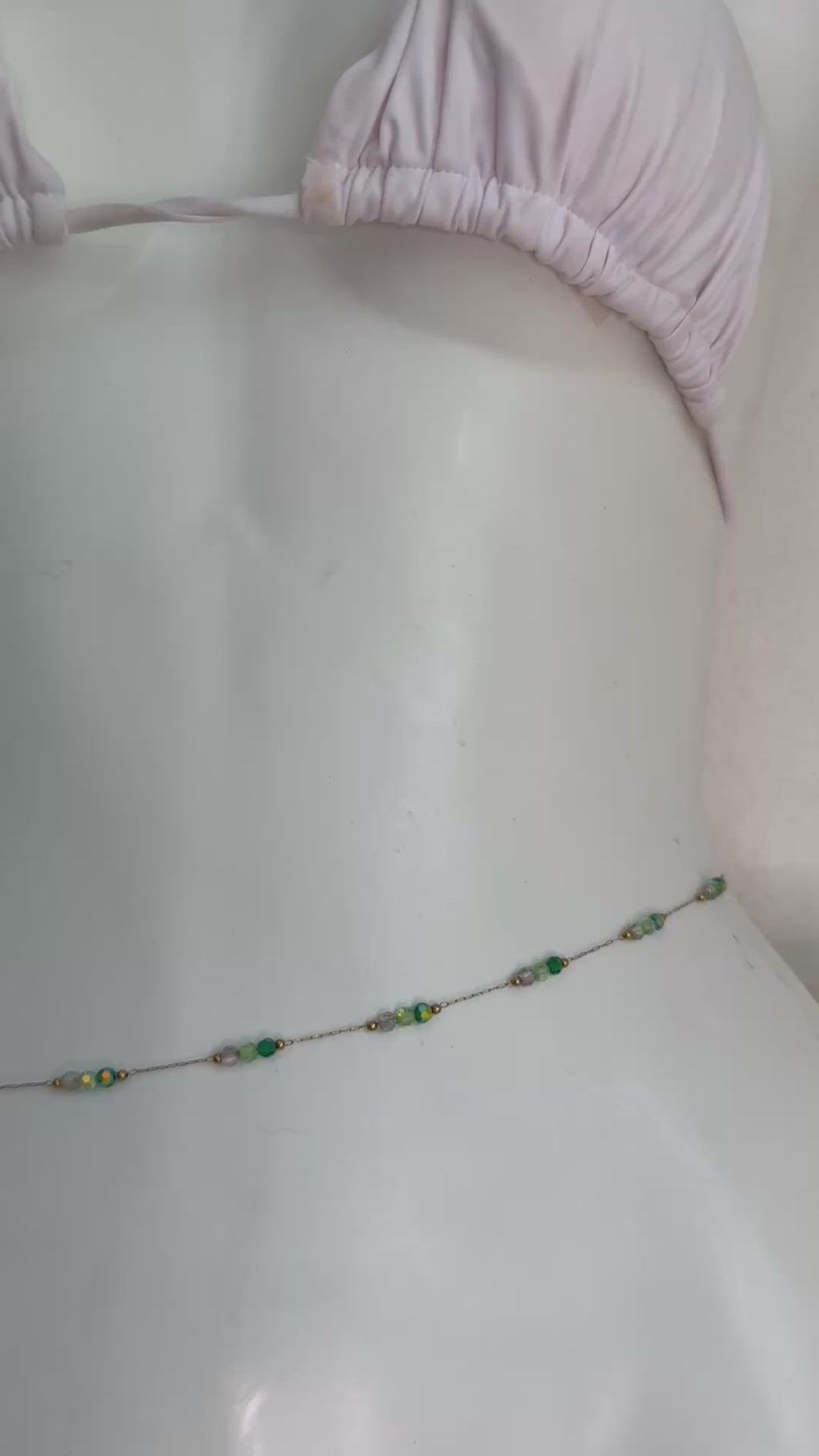 Jade belly chain