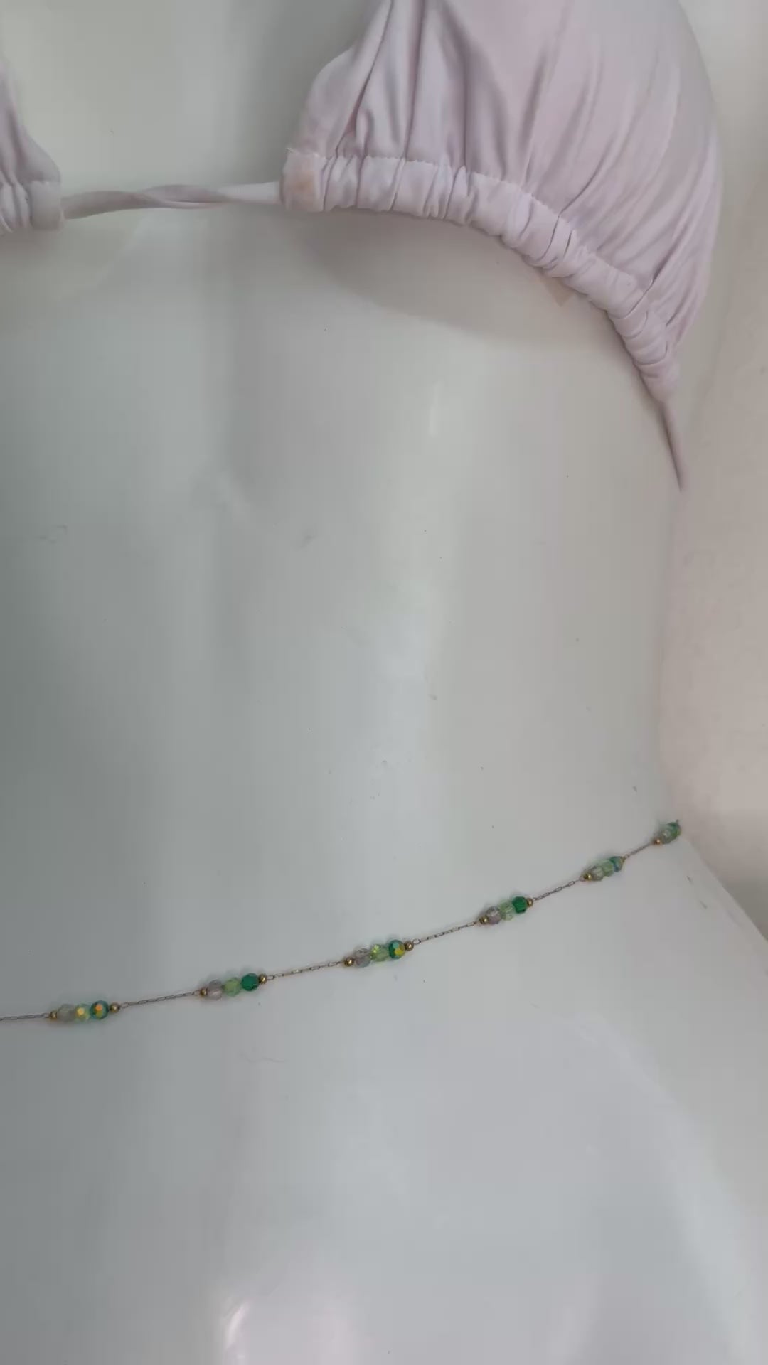 Jade belly chain